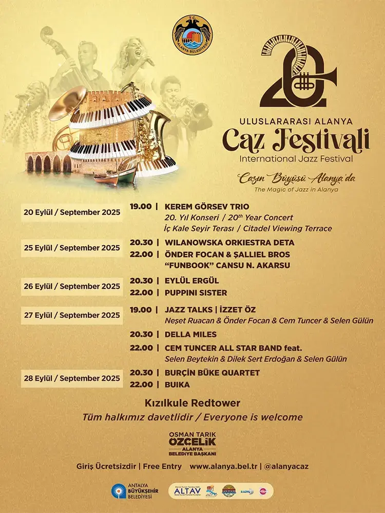 Alanya Caz Festivali posteri